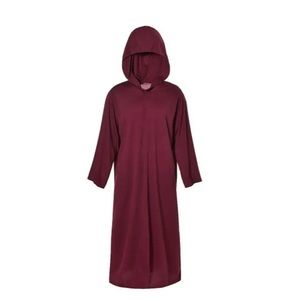 Robe Only - Adult Red Hooded Halloween Robe Cloak Cape Halloween Costume Read 👇